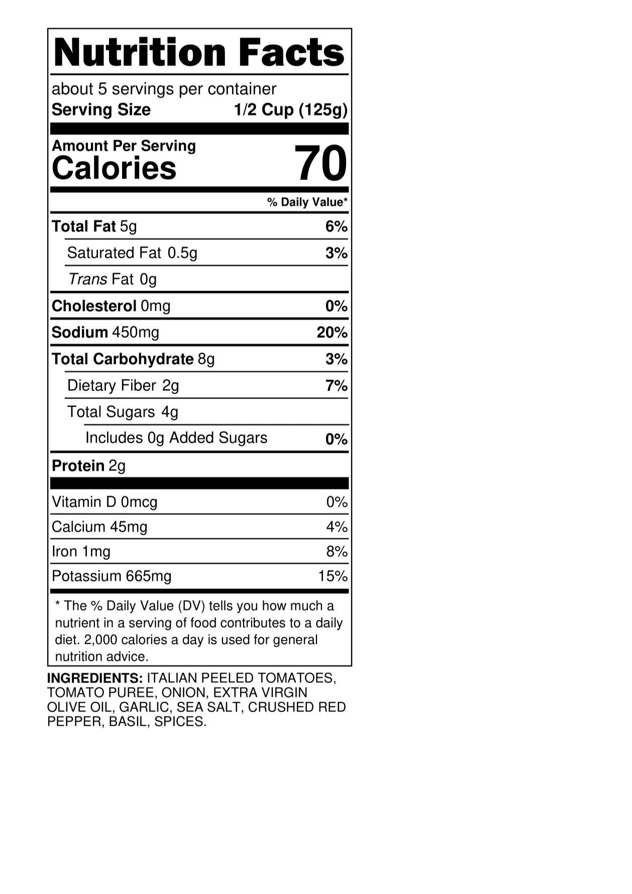 Grimaldi's Arrabbiata Sauce