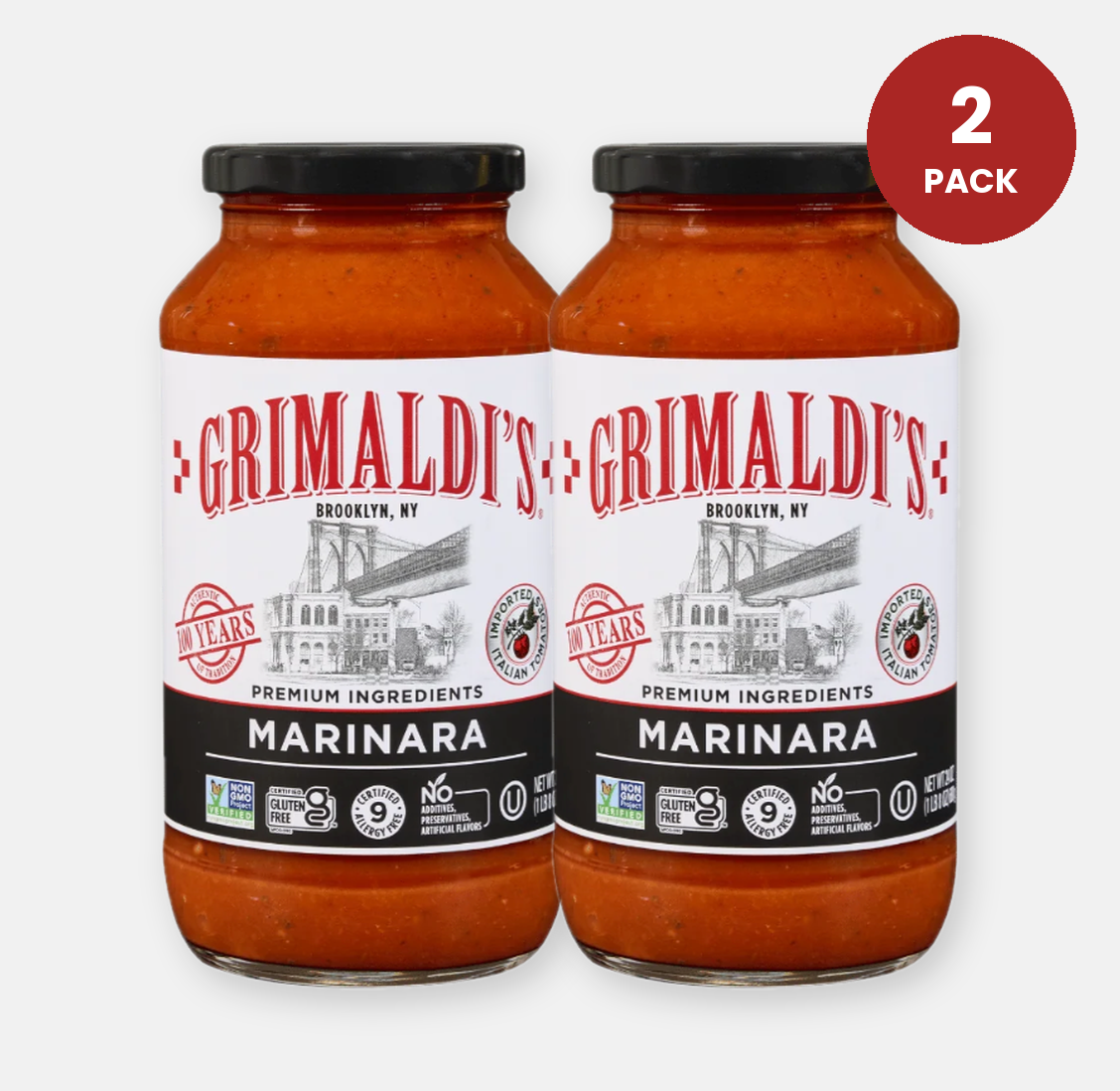 Marinara Pasta Sauce 2-24oz Jars